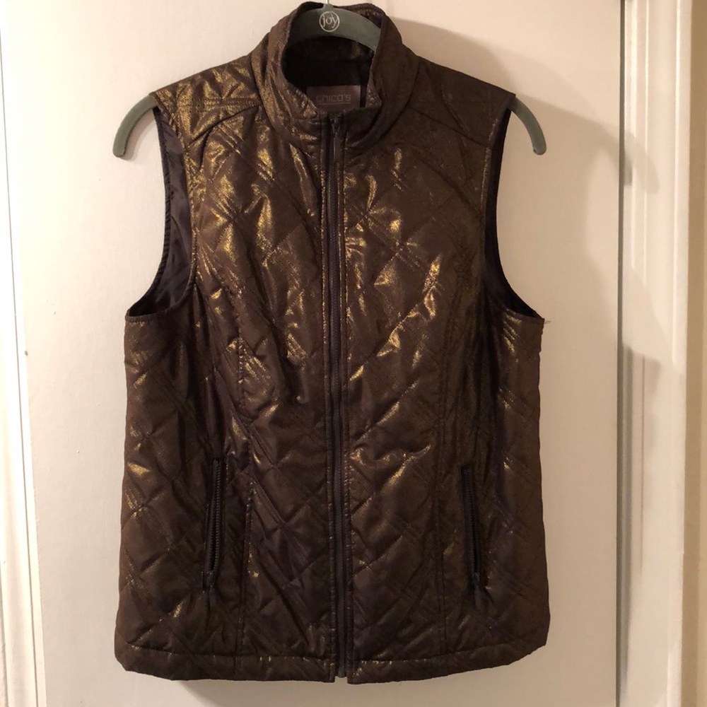 Chico’s Quilted Vest - Picture 4 of 8